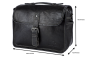 Preview: Alpenleder Leder Fototasche "Presse" Ebenholz